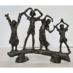 Jane DeDecker "YMCA of the Rockies" Sculpture Bronze Finished Pewter 6"